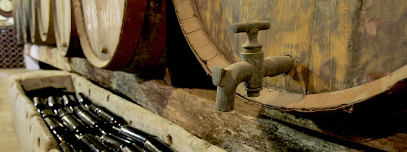 antigua barrica en la bodega La Isleta